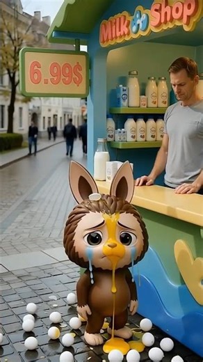 Poor Labubu Just Wants to Help a Hungry Baby 😢🍼