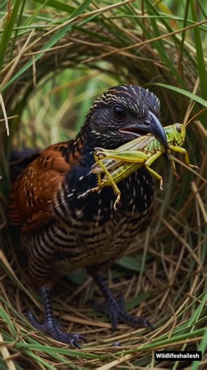 Pheasant Coucal 62 Days Timelapse #birds #shortsbirds #coucal #birdshorts