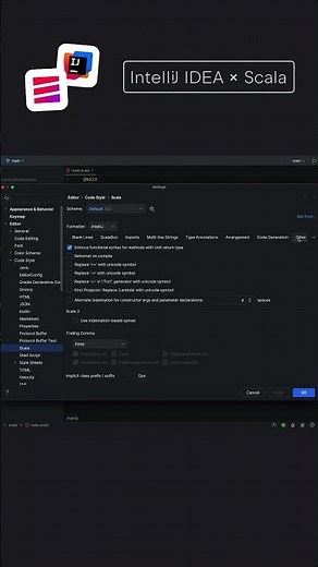 IntelliJ IDEA x Scala: How to turn on indentation syntax support