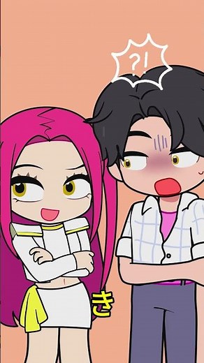 ねえ、女の子、少し僕のことが好き？ルミ × ジヌ - KPOP Demon Hunter！ | Fighter King #shorts #animation #kpop #jinu&rumi