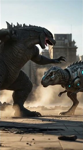 "Godzilla Enters Jurassic World Dominion — Epic Monster Crossover by Dazzling Divine"