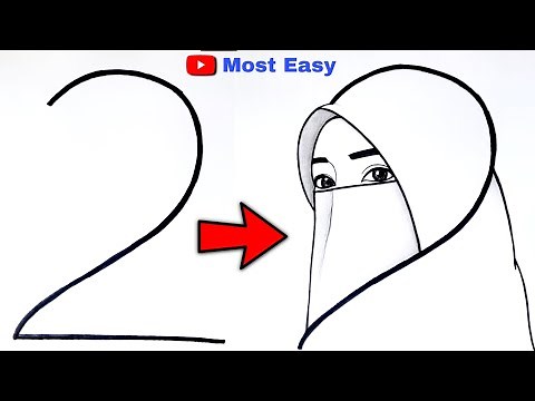 Hijab Girl Drawing Tutorial: Step-by-Step Guide| Muslim girl drawing | Easy drawing | Pencil Sketch