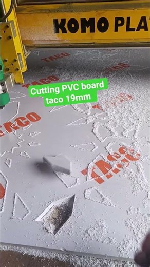 jasa cutting PVC board taco 19mm #komoplat