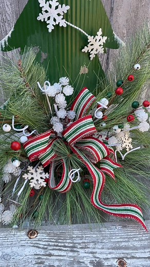 ❄️ Bring a touch of festive charm to your home with this Snowflake Christmas Tree Arrangement! 🎄✨ Perfect for a table, mantel, or entryway, this design features frosted greenery, cheerful berries, snowflakes, and a playful holiday bow. 🎁 Don’t miss your chance to grab this handmade piece before it’s gone! 👉 Tap the sponsored link to shop now: [https://tidd.ly/4otX5OM] #SnowflakeChristmasTree #HolidayTableDecor #ChristmasArrangement #FestiveHomeDecor #WinterFloralDesign | Kelea's
