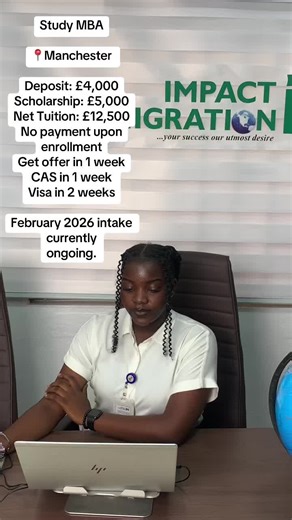 Your MBA journey starts here! Study in Manchester with a £5,000 scholarship and no upfront payment at enrollment. Get your offer, CAS, and visa fast — all before the February 2026 intake closes. Secure your spot now!