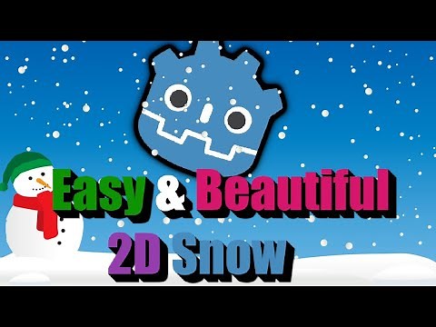 Make 2D Snow Particle Effect In Godot In 2 Minutes