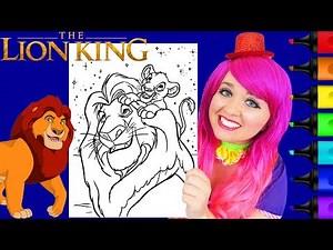 Coloring The Lion King Simba & Mufasa Disney Coloring Page Prismacolor Markers | KiMMi THE CLOWN