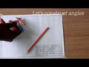 How to construct angles Part 2 #drawing #technicaldrawing #angels #drawingforkids #drawingtutorial