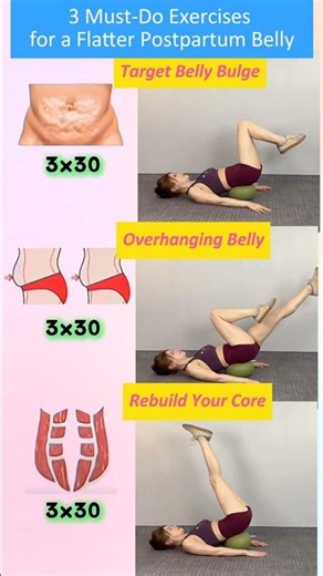 3 Must-Do Postpartum Exercises to Flatten Your Belly and Rebuild Your Core at Home