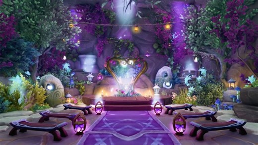 Aneyiah on Instagram: "Elune-Adore 💍🌙💜✨ How dreamy to have a wedding ceremony here?🥹 Thank you for all the support lately, I know I haven’t been using my account for a long time. But I really enjoy sharing my builds with you🩷 I love building, I have played too much sims and other similar games but WoW housing is just too amazing, its a dream for me✨ Hope you like it! 🥰 (Built in WoW Beta) Time spent: 3,5h #worldofwarcraft #warcraft #wowhousing #hou