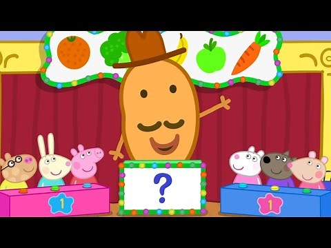 Eating Healthy | Who Wins the Fruit and Vegetable Quiz | Peppa Pig Official Family Kids Cartoon