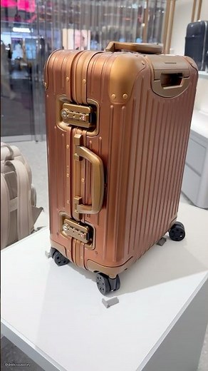 RIMOWA 2025 NEW BRONZE BROWN COLOR ON ALUMINIUM SUITCASES ORIGINAL Cabin Luggage 🧳