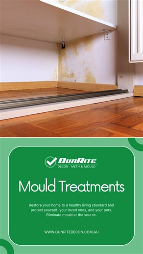 Mould can impact your property and your health if left untreated. Dunrite Decon’s professional mould treatments safely identify, remove, and prevent mould growth, helping restore indoor air quality and protect your home with confidence and care. #meth #mould https://dunritedecon.com.au/ | Dunrite Decon