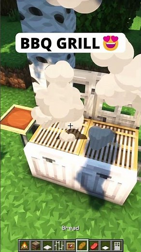 Minecraft BBQ Grill Tutorial😍#minecraft #shorts