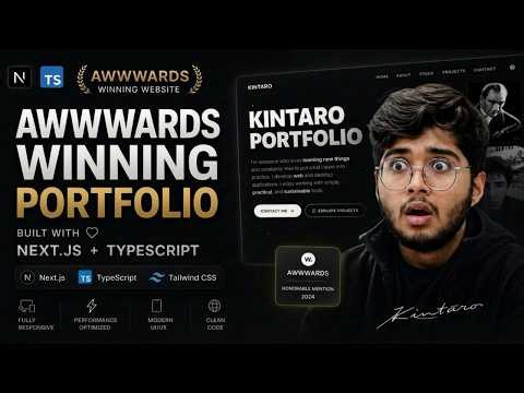 🏆 Build a Fully Responsive Awwwards Winning Website | Next.js, TypeScript & Tailwind CSS