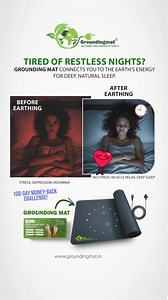 Tired of tossing and turning at night? 🌙 Your body may be missing the natural energy it needs for quality sleep. Our Grounding Mat works by reconnecting you with the Earth’s energy, reducing stress, and promoting deep, rejuvenating sleep. 🌿✨ No pills, no gadgets – just a natural way to help you sleep better and wake up refreshed. 🙌 Imagine waking up each morning full of energy and ready to take on the day – no more dragging yourself out of bed! Start your journey to better sleep today with ou