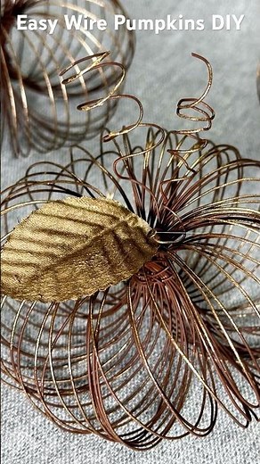 DIY Wire Pumpkins #diy #pumpkin #pumpkindiy