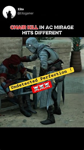 SIT DOWN… DIE 😱 Basim’s Coldest Execution 🔥 #gaming #acmirage #assassinscreed #gameplay #gamer