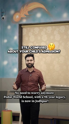 Asif Belim | Travel , Food & Lifestyle | Content Creator 🇮🇳 on Instagram: "Still confused about your child’s admission? 🤔 No need to worry anymore! Podar World School brings 98 years of legacy and a trusted education system across multiple cities in India. Here, learning goes beyond books with: ✅ Mind Development Games (Nayi Disha – Jodhpur’s first concept) ✅ AI-Powered 3D Smart Classes ✅ Medical Room & Resting Facility ✅ Nursery to 8th Grade ✅ Modern Computer & Science Lab ✅ Library, Music, 