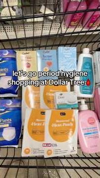 Let’s go period hygiene shopping at Dollar Tree🩸 #dollartreehaul #hygienetips #periodtalk