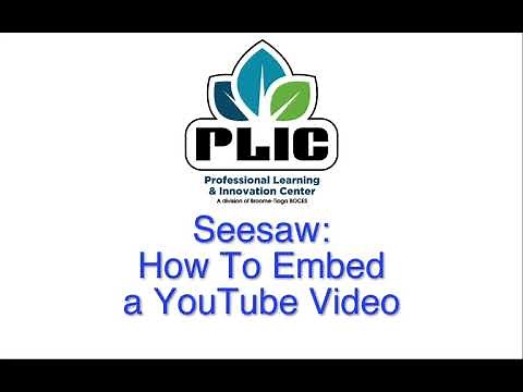 Seesaw: Embed YouTube Videos