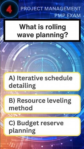 What is rolling wave planning?