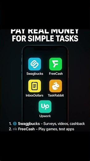 5 Legit Apps That Pay Real Money for Simple Tasks (2025)#shorts #moneyfornothing