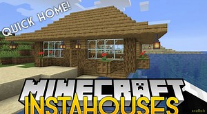 Мод на быструю постройку InstaHouses для Minecraft 1.15.2/1.14.4/1.12.2