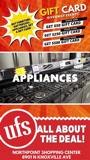 Gift Card Giveaway Event at UFS