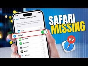 How To Fix Safari Browser Missing On iPhone | Get back Safari App on iPhone Home Screen