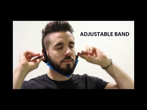 How to trim a beard neckline perfectly in 1 min - Aberlite FlexShaper Beard Neckline Guide (2/2)