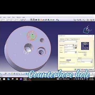 CATIA V5 Counterbore Hole | Perfect Bolt Seating 🔩🔥 | #Shorts #youtubeshorts