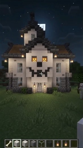 💀 I Built a Giant Skeleton House in Minecraft! 😱🏠 #minecraft #gaming #gameplay #ai #shorts