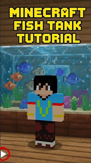 🛠️ MINECRAFT FISH TANK TUTORIAL EASY!