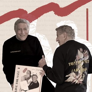 18K views · 1.6K reactions | Unwrap Tony Bennett & Lady Gaga #LoveForSale music and merch this holiday  Did you know: Some of the Love For Sale sweatshirts feature original art by Tony Bennett  Order for the fan in your life (or yourself!) here: https://shop.tonybennett.com/ | Tony Bennett | Facebook