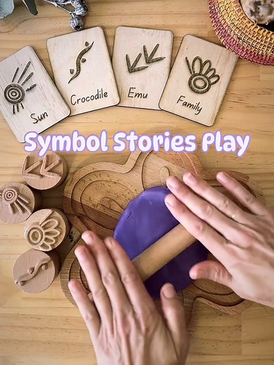 Using Aboriginal Symbols to Create Dough Stories | Play-based Learning