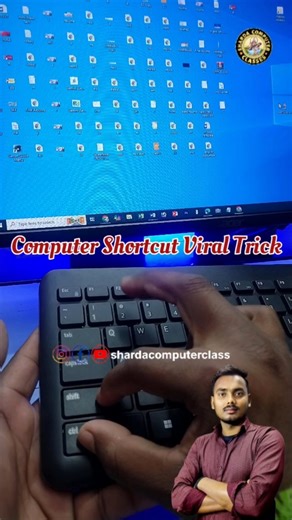 Computer & PC Keyboard Shortcuts 🚀 | Desktop Icon Settings 💻 | Best PC Tricks #tricks #computer #pc