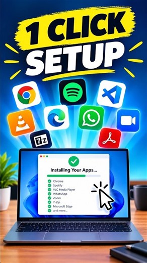 Install Essential Apps on Your New PC in One Click 💻⚡ #shorts #Ninite #part215