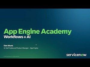 App Engine Academy: Workflows   AI