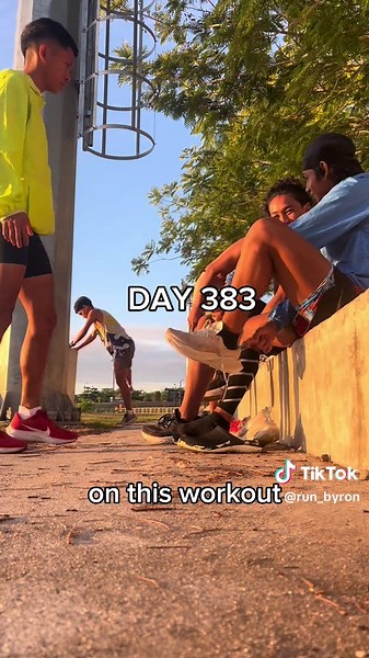 DAY 383 1st hard session in a while! grateful to finish this w.o ngl. #runtok #running #runner #training #athletics #run