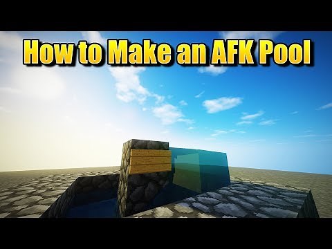 TUTORIAL: How to create an AFK Pool in Minecraft 1.8-1.12 | Quick and Easy AFK Pool (MCPC and MCPE)