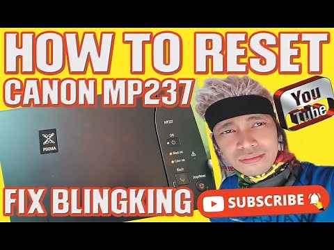 HOW TO RESET CANON MP237 FIX BLINKING TWO LIGHTS