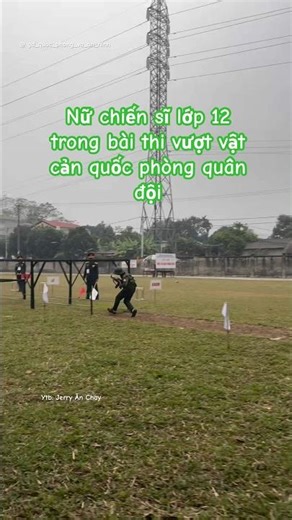 12th grade female soldier in the military defense obstacle course test #bodoivietnam
