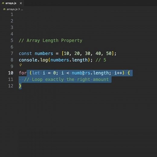 Array Length Property #coding #frontendcourse #javascript