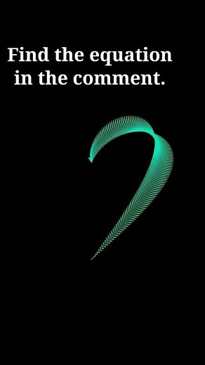 Artistic Heart Curve Drawn with Math | Desmos Art | Math Art #shorts