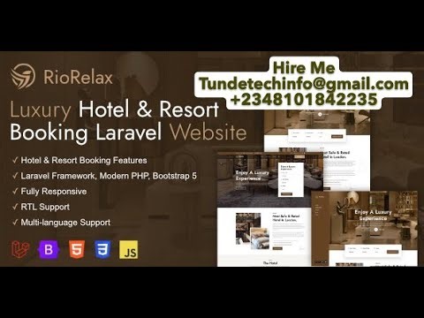 How to Install Hotel Booking Website with Riorelax | Step-by-Step | Lifetime License | Full Support