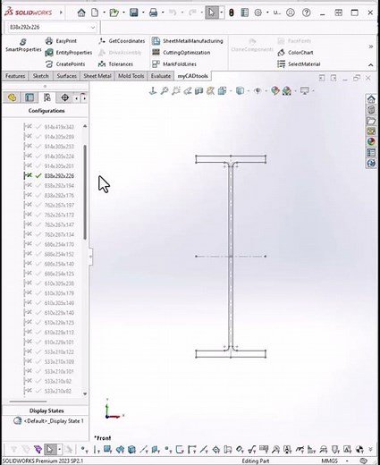 SOLIDWORKS: Configured Weldment Profiles explained in 1 minute! #shorts