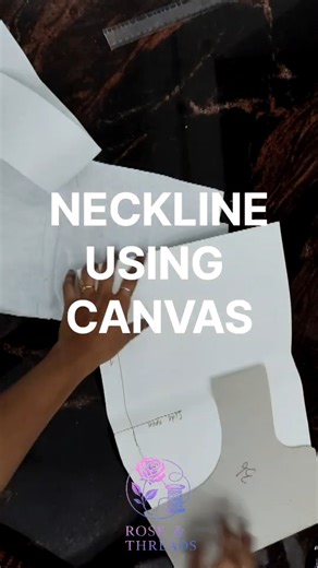 Rosmitha J on Instagram: "Neck finishing using canvas🙌🏻 #sewing_tips #neckline #canvas_finishing #treandingreels #kurti"