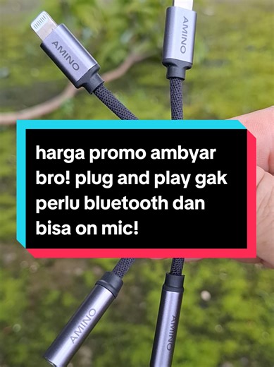 👉👉Cek promo ambyar converter amino lightning to jack audio 3,5mm! #converterjackaudio #converteramino #converterlightning #amino #converter