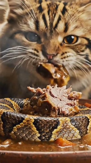 Snake Stew Hijacked by a Green Beast!” #cat